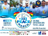 The peace march aims to promote peaceful coexistence ahead of the elections