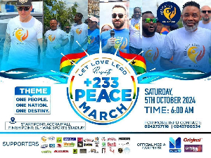 The peace march aims to promote peaceful coexistence ahead of the elections