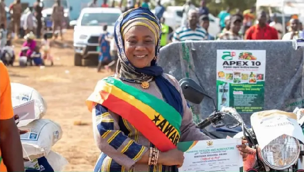 Professor Sanatu Alidu was crowned the Best Female Farmer in the Northern Region