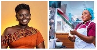 Afua Asantewaa (left) and Chef Faila (right)