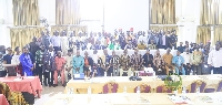 Participants in a group photo after the session