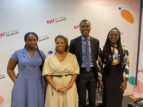 (L-R) Hannah Amoa, Flossy Azu, Caleb Kudah, and Dzigbordi Akosua Agbenyo