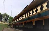 Front view of the newly renovated classroom building