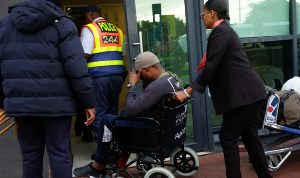 A South African man who was lured to fight in Russia's war arrives back home