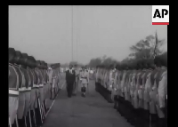 Massive crowds welcoming Ghana’s first Prime Minister- Dr Kwame Nkrumah
