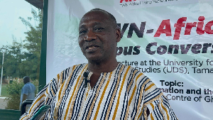 Prof Jasper Ayelazuno speaking to Ghanaweb in Tamale