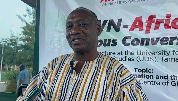 Prof Jasper Ayelazuno speaking to Ghanaweb in Tamale