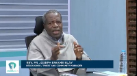 Reverend Father Joseph Kwame Blay is an advocate against illegal mining