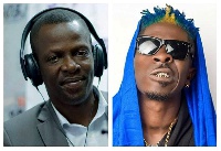 Shatta wale and Price Tsegah, host of 'You sey wetin