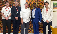 Kenpong in a photo with officials of the club