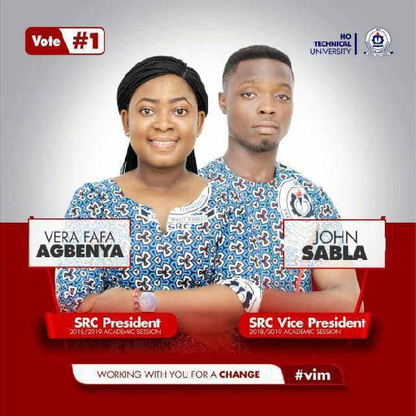 Vera Fafa Agbenya  with her vice president