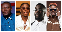 L-R: Arnold Baidoo, Stonebwoy, Sarkodie and Shatta Wale