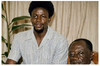 Otumfuo Osei Tutu II pictured in his younger days with the late Baffour Osei Akoto