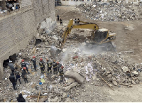 22 people were killed and 16 others injured  when two adjacent buildings collapsed in Fez