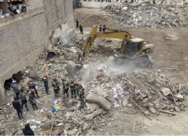 22 people were killed and 16 others injured  when two adjacent buildings collapsed in Fez