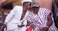 Shatta Wale and father, Charles Mensah