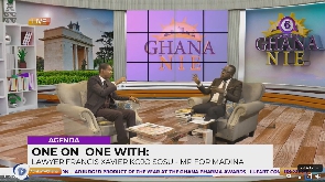 MP Sosu (left) on the Ghana Nie programme