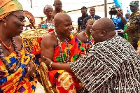 Dr. Bawumia paid homage to the chiefs at the grand durbar held at the Ho Jubilee park