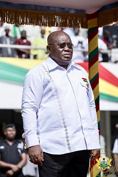 President Akufo-Addo at the 62nd Independence Day Parade