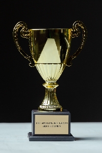 The 2024 Spelling Bee trophy