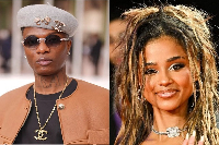 Singer Tyla (R) says she prayed about her song with Wizkid (L) for three years