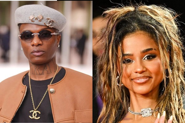 Singer Tyla (R) says she prayed about her song with Wizkid (L) for three years