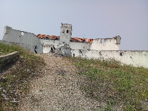 A front view of the fort