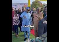 President John Mahama at the launch of Free Sanitary Pads for Girls in School