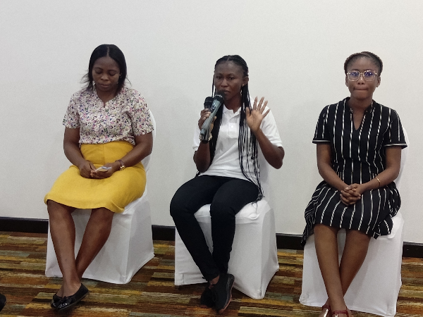 Some of the survivors speaking at the two-day training programme