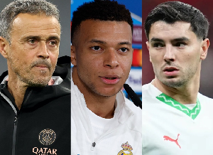 Luis Enrique and Mbappe have rallied behind Brahim Diaz over penalty miss