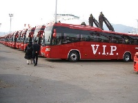 Travelers were left stranded when VIP drivers blocked the STC buses from entering the yard
