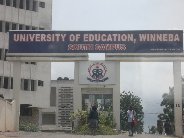 File photo: Entrance of University of Education, Winneba (UEW)