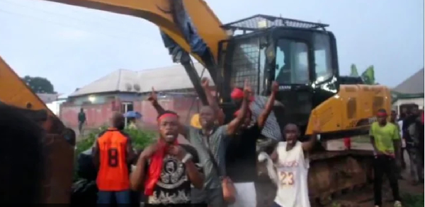 Some residents of Manso Bonteso clashed with anti-galamsey taskforce