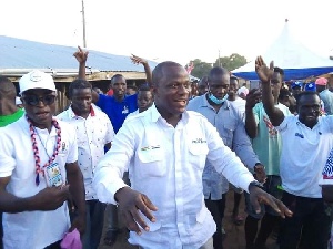 Samuel  Abu Jinapor won the mandate of the people of Damongo in the recent parliamentary elections