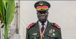 Guinea-Bissau's General Horta during the swearing in ceremony as the transition leader