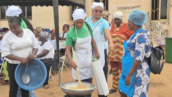 Caterers were given hands on training