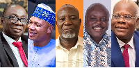 A photo collage of some NDC, NPP members