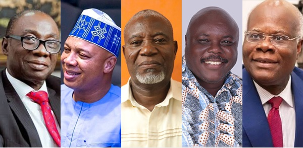 A photo collage of some NDC, NPP members
