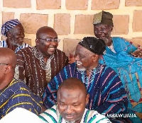 Dr Bawumia was in the palace of the Nayiri to formally inform him of his victory