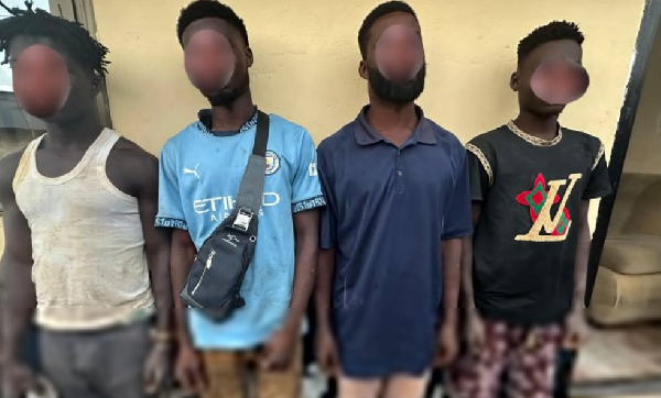 The suspects include seven (7) Ghanaians and four (4) Chinese