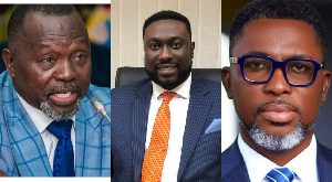 Dr Sledge (middle) has been mentioned in the feud between Dr Ayine and Kwame A Plus