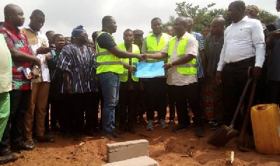 Scene from the commissioning of a CHPS compound in the Volta Region