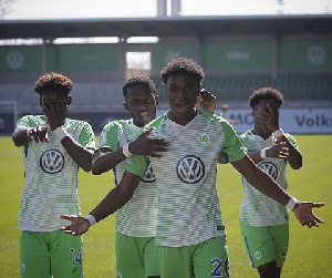 Charles-Jesaja Hermann scored  for the under-19 side of Wolfsburg