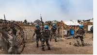 UN peacekeepers on guard in DR Congo