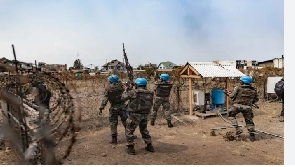 UN peacekeepers on guard in DR Congo