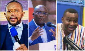 Rev. Isaac Owusu-Bempah, Dr. Mahamudu Bawumia and Chairman Wontumi