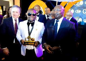 Michael Kojo Asiedu with Vice president Bawumia and Spanish Ambassador to Ghana