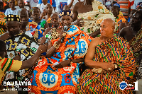 Dr. Mahamudu Bawumia paying homage to Nana Duku Appiah Dankwah