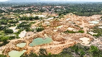 File photo of a galamsey site