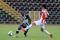 Samuel Inkoom playing his first game for Boavista